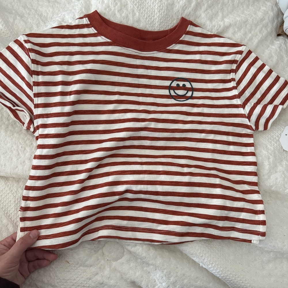 Little Co. by Lauren Conrad Striped Kids Shirt with Smiley Face 3T